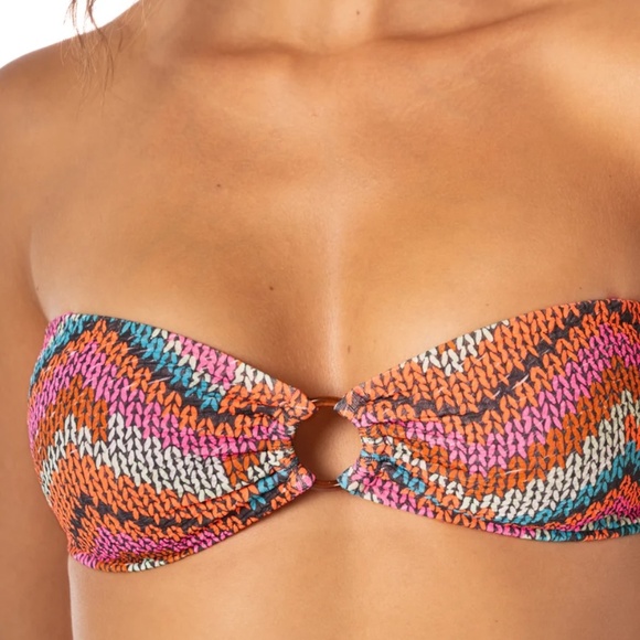 Maaji Neon Rush Bandeau Bikini Size Medium NWT - Picture 4 of 12